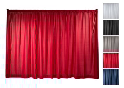 poly premier drape backdrop in red